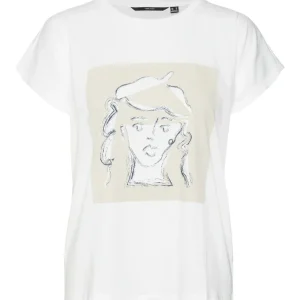 Vmjolene Ava Ss Top Box Jrs - Off-white