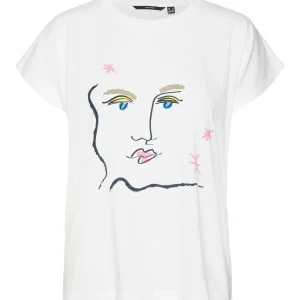 Vmjolene Ava Ss Top Box Jrs - Off-white