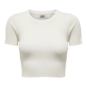 Jdycirkeline Ss Crop Top - Ecru