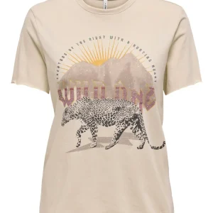 Onllucy Life Reg S/s Top Box Jrs - Beige