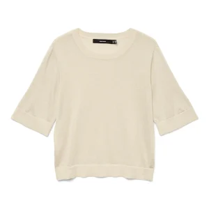 Vmmarsalashine 2/4 O-neck Pullover - Beige