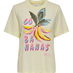 Onlblinis Life S/s Fruit Top Box Jrs - Geel