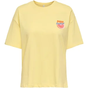 Onlbolette Life S/s Top Box Cc Jrs - Geel