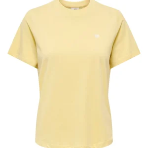 Jdypisa S/s Print Top Jrs Noos - Geel