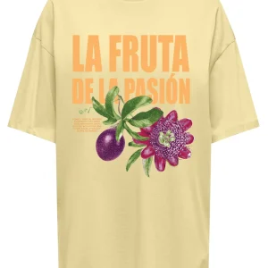 Onlrosie Ss Oversize Tee - Licht Geel