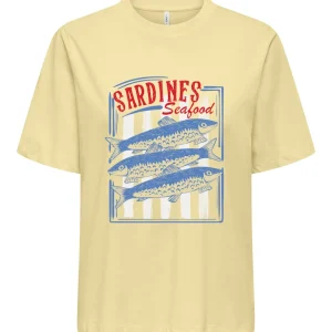 Onltrudy Ss Boxy Tee - Licht Geel