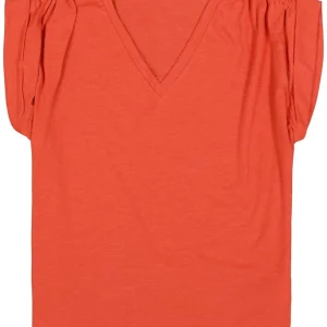 T-shirt V-hals - Oranje
