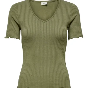 Jdyfransiska S/s Solid Top Jrs - Army