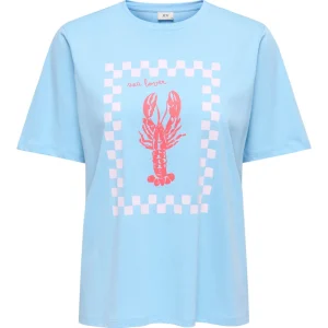 Jdytinne S/s Summer Print T-shirt Jrs - Lichtblauw