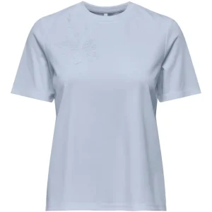 Onlsophia S/s Embroidery T-shirt Box Jrs - Lichtblauw