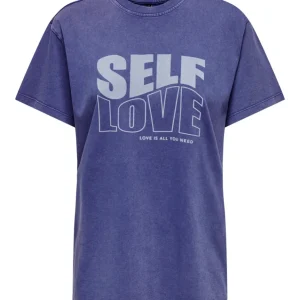 Onlninna Life S/s Fleur Top Box Jrs - Kobalt