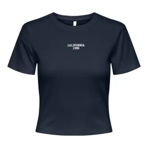 Onlvela Life S/s Short Emb. Tee Box Jrs - Navy