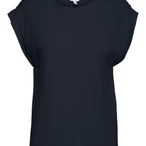 Vmeverly Sl O-neck Top Vma - Navy