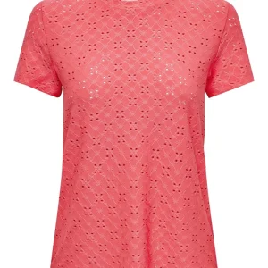 Jdycathinka S/s Tag Top Jrs Noos - Koraal Rood