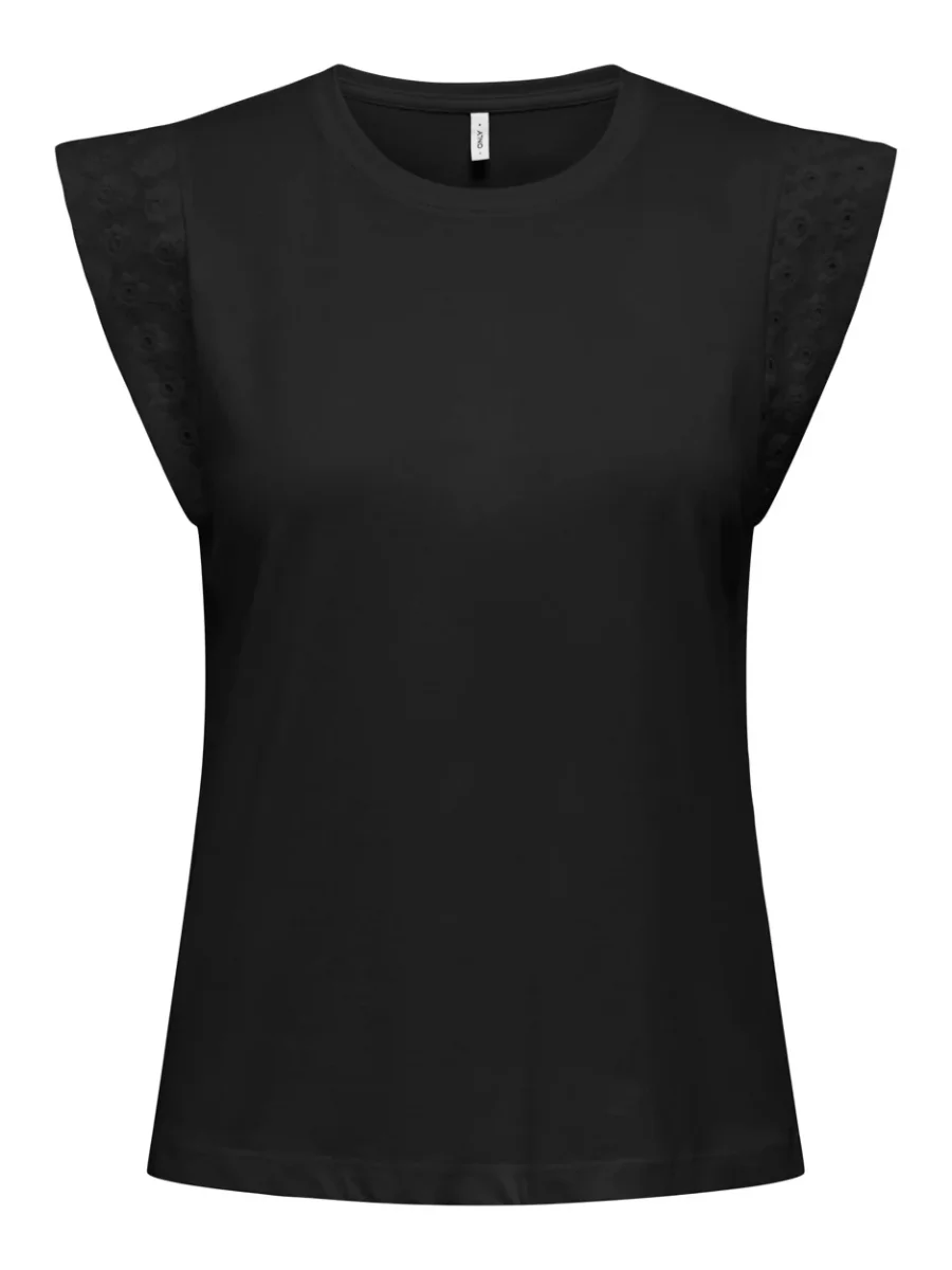 Onlhenriette Life S/l Mix Top Jrs - Zwart - Afbeelding 2