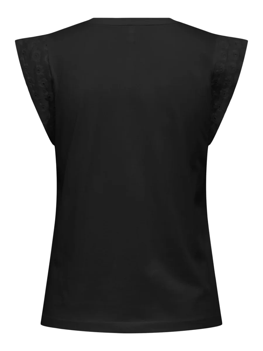 Onlhenriette Life S/l Mix Top Jrs - Zwart - Afbeelding 3