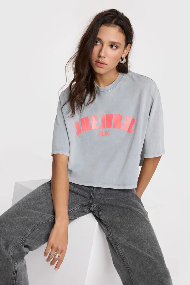 The Label T-shirt - Grijs - Afbeelding 4