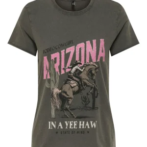 Onllucy Life Reg S/s Top Jrs Noos - Antraciet