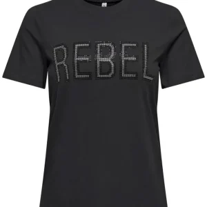 Onlriri Reg S/s Stones Top Box Jrs - Antraciet