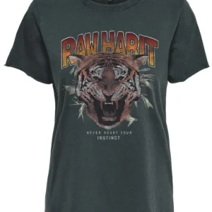 Onlmolly Reg S/s Top Box Cs Jrs - Antraciet