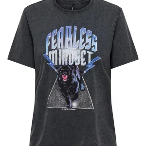 Onllucy Life Reg S/s Top Box Jrs - Antraciet