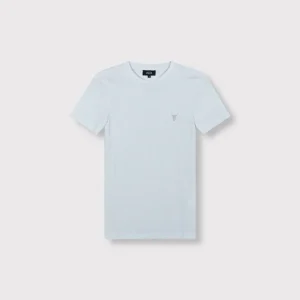 Ladies Knitted Lurex Rib T-shirt - Zilverkleurig