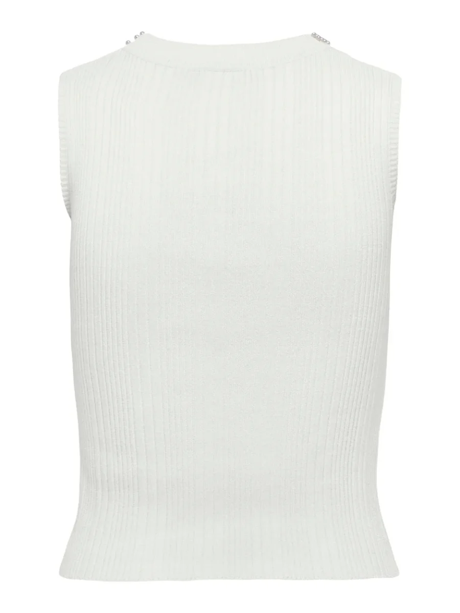 Onlmeg Sl Pearl O-neck - Off-white - Afbeelding 3