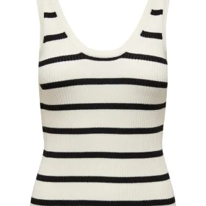 Onlandrea Singlet S/l Knt Noos - Wit Dessin