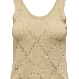 Jdythea Life Diamond S/l Tank Top K - Kaki