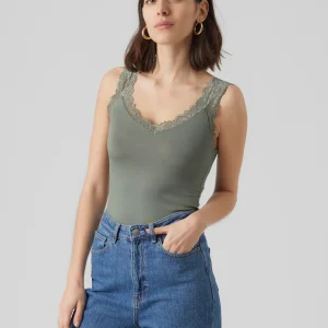 Vmrosa Sl Top Jrs Noos - Donkergroen