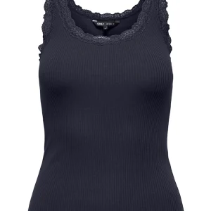 Onlsara Sharai Lace Tank Top - Navy