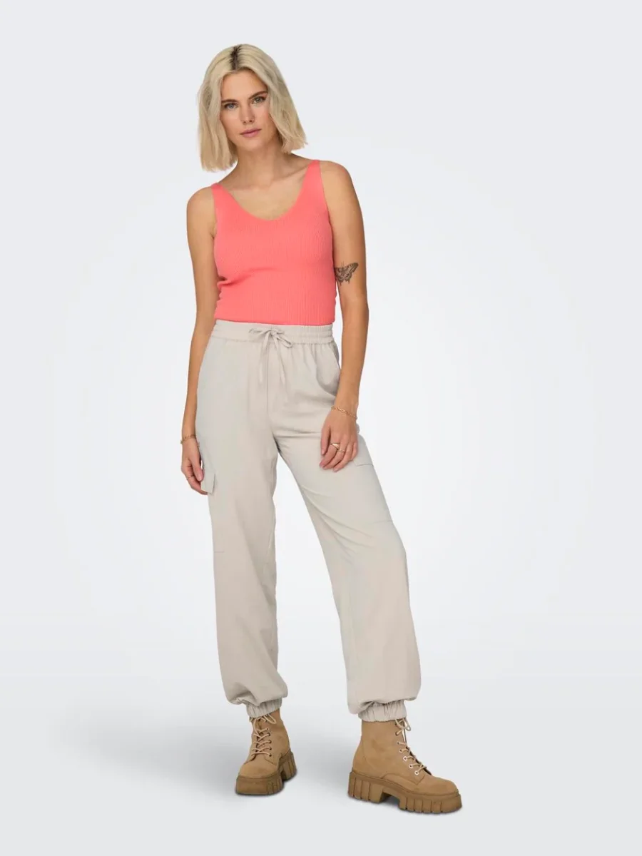 Jdynanna S/l Top Knt Noos - Neon Roze - Afbeelding 4