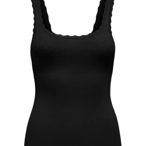 Onlgemma Sl U-neck Knt Nca - Zwart