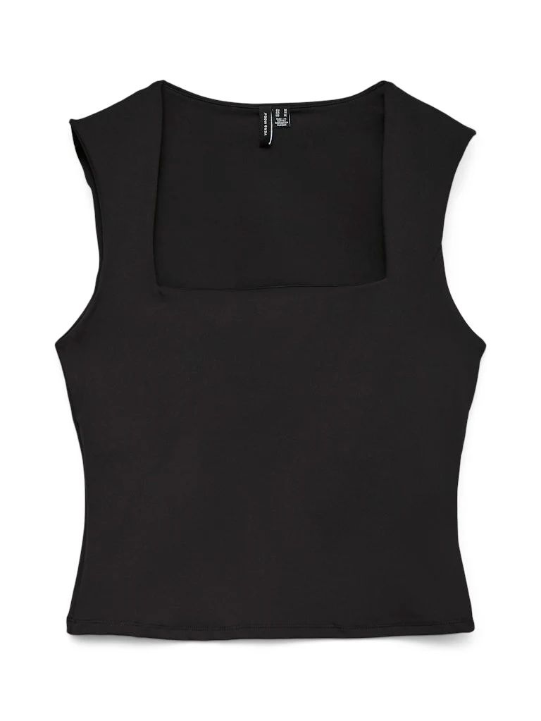 Vmmillion Sl Square Neck Top Jrs Noos - Zwart - Afbeelding 2