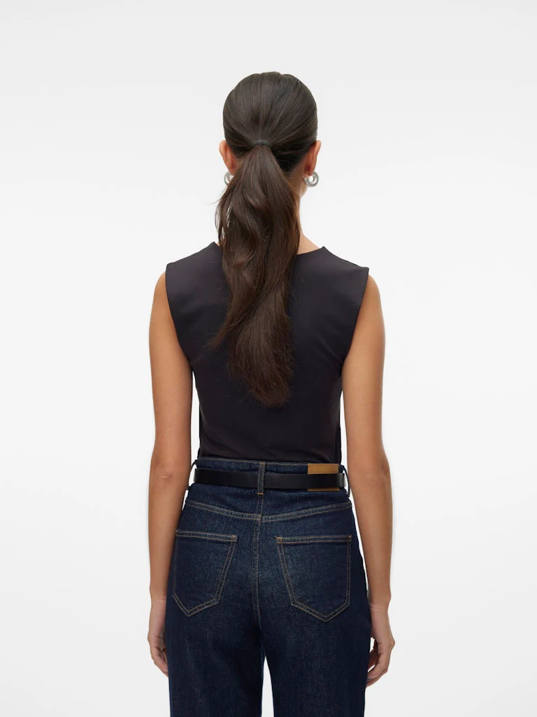 Vmmillion Sl Square Neck Top Jrs Noos - Zwart - Afbeelding 6