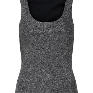 Onlea Glitter S/l 2-ways Top Jrs Noos - Zwart