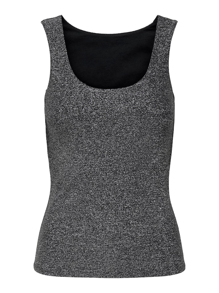 Onlea Glitter S/l 2-ways Top Jrs Noos - Zwart - Afbeelding 2