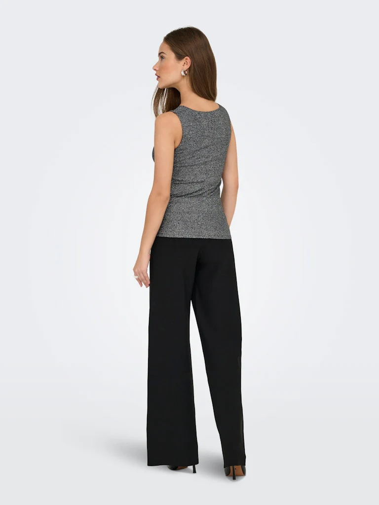 Onlea Glitter S/l 2-ways Top Jrs Noos - Zwart - Afbeelding 6