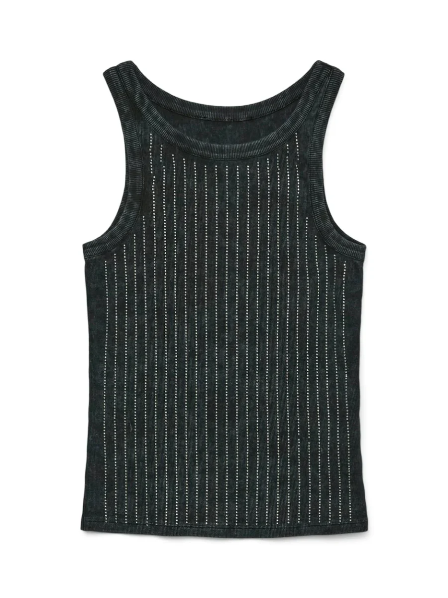 Vmmaiken Rhinestone Tanktop - Antraciet - Afbeelding 2