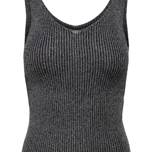 Jdybodilla Lurex S/l Top Knt - Antraciet