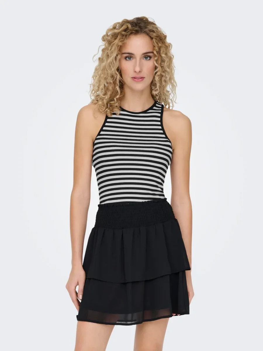 Onlany Life S/l Top Jrs - Zwart Dessin - Afbeelding 6