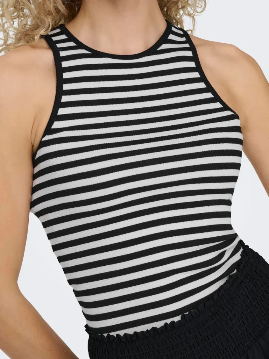 Onlany Life S/l Top Jrs - Zwart Dessin - Afbeelding 7