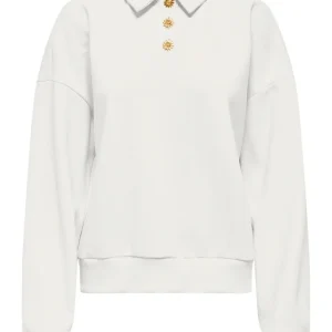 Onlagnes L/s Polo Cs Pr Swt - Off-white