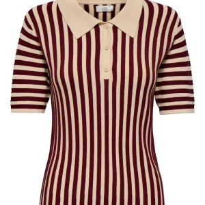 Jdynola 2/4 Collar Pullover Knt - Rood Dessin