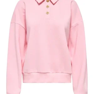 Onlagnes L/s Polo Cs Pr Swt - Roze