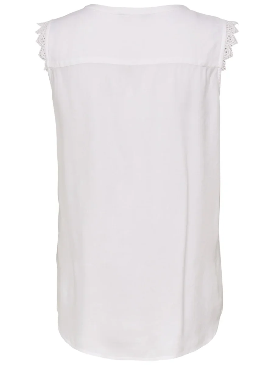 Onlkimmi S/l Top Wvn Noos - Wit - Afbeelding 3