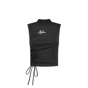 Drawcord Top - Zwart