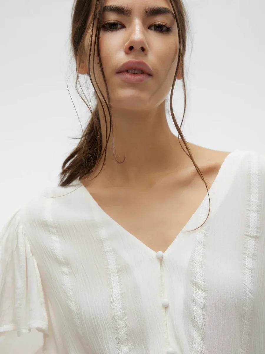 Vmkanva Ss Top Wvn Ga - Wit - Afbeelding 6