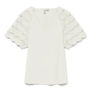 Vmblasy S/s T-shirt Jrs Btq Ga - Off-white