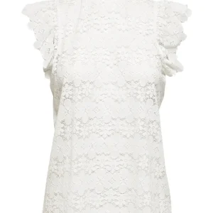 Jdyblond S/l Lace Top Jrs Noos - Off-white